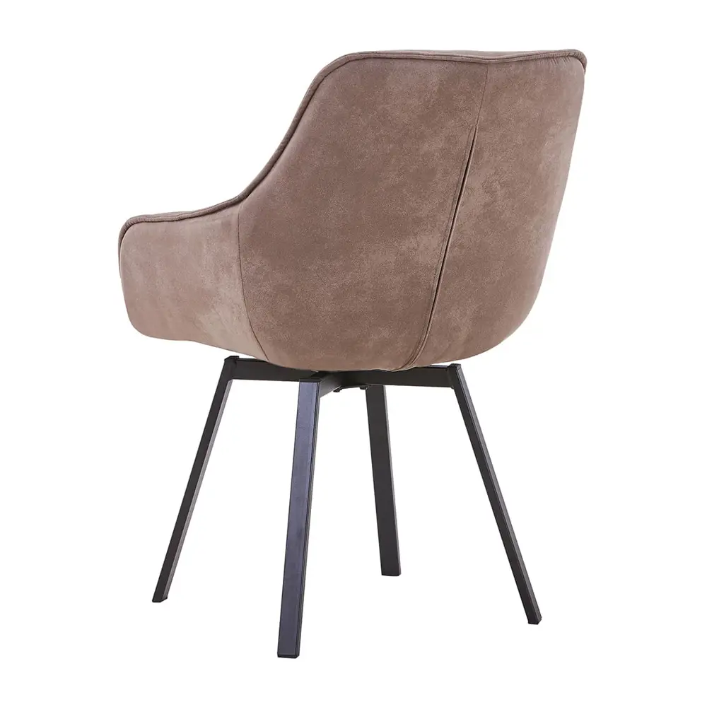 Фото 4 Стул La alta 41x89x61 см замша цвет темно-серый 2 шт.