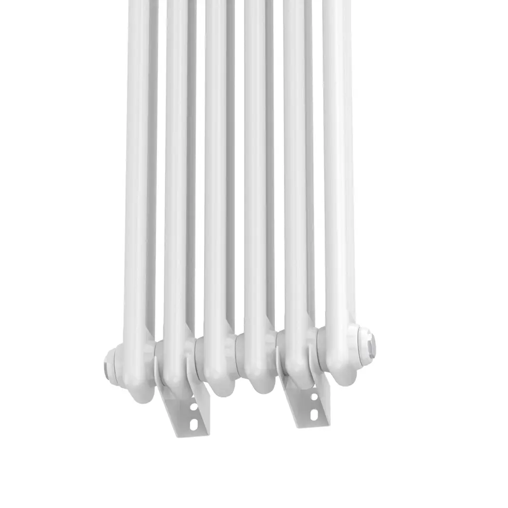 Фото 6 Радиатор трубчатый Кзто Batarìa 2-1750 1750/70 4 секций боковое подключение сталь цвет белый с кронштейном