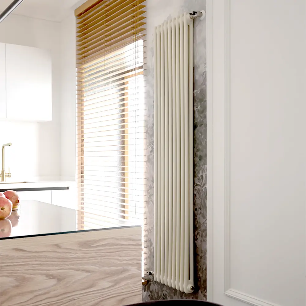 Фото 11 Радиатор трубчатый Кзто Batarìa 2-1750 1750/70 10 секций боковое подключение сталь цвет белый с кронштейном