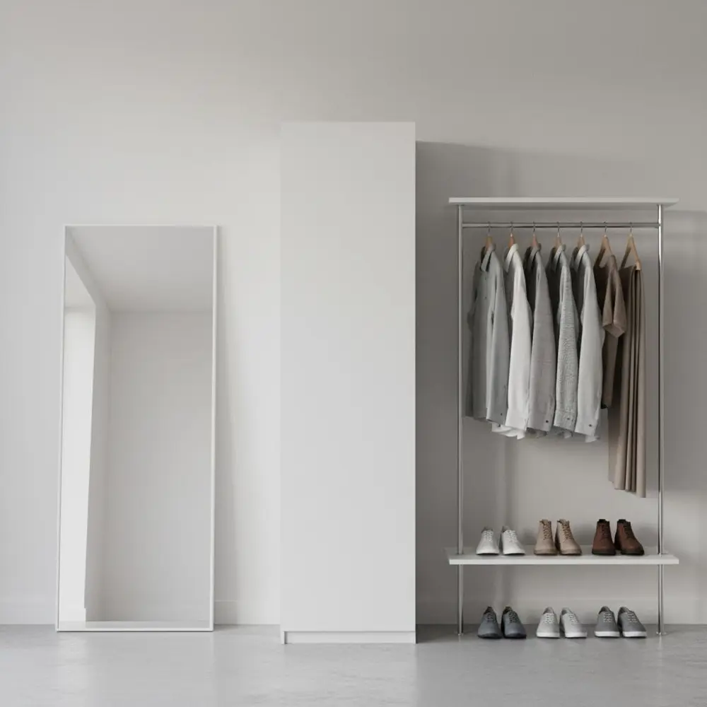 Фото 2 Шкаф распашной София белый 60х232,2х54,5 с 3 полками и штангой ЛДСП белый Фото 2 Шкаф распашной София белый 60х232,2х54,5 с 3 полками и штангой ЛДСП белый