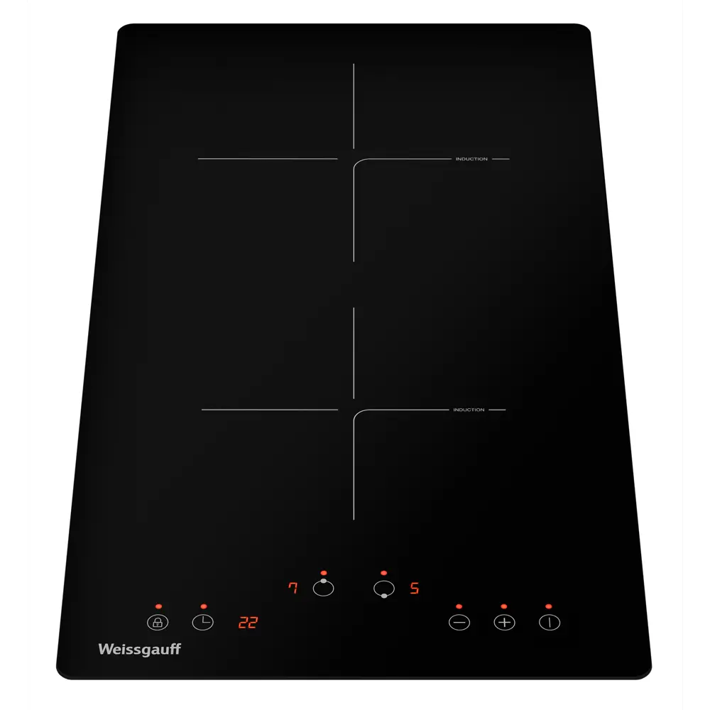 Фото 2 Индукционная варочная панель Weissgauff 32 BKS 28.8 см 2 конфорки цвет черный Фото 2 Индукционная варочная панель Weissgauff 32 BKS 28.8 см 2 конфорки цвет черный