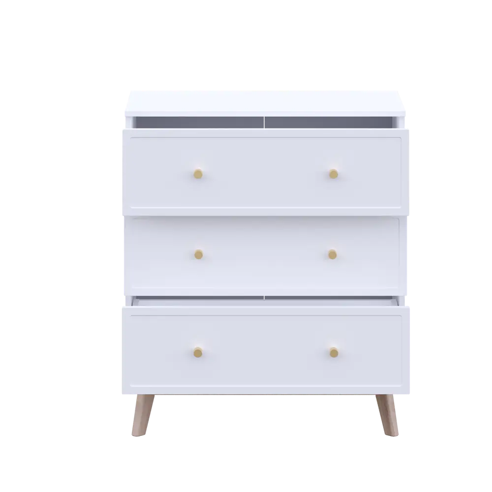 Фото 5 Комод KONSENSA Амьен 3 ящика 80х94х41.7 см ЛДСП цвет белый Фото 5 Комод KONSENSA Амьен 3 ящика 80х94х41.7 см ЛДСП цвет белый