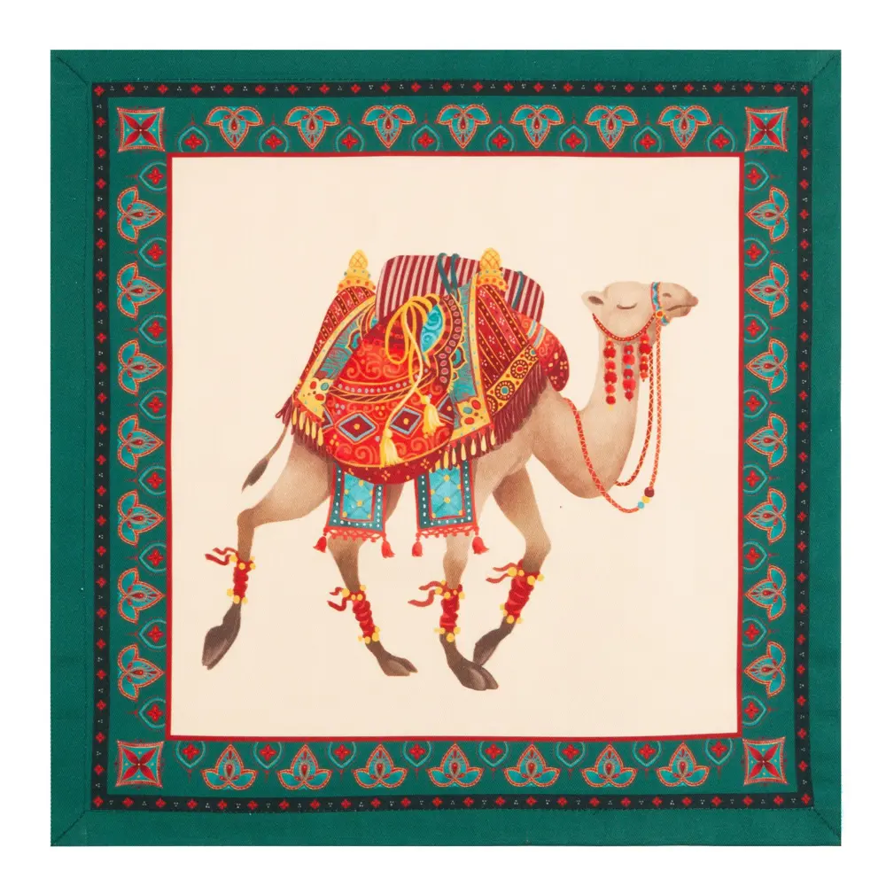 Фото 5 Салфетка Этель Нью-дели 40x40 см цвет бежевый 4 шт Фото 5 Салфетка Этель Нью-дели 40x40 см цвет бежевый 4 шт