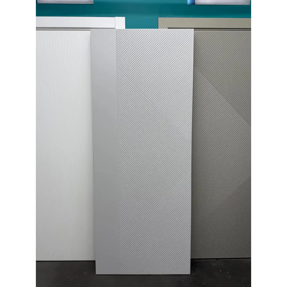 Фото 3 Комплект межкомнатной двери Wanmark Синди-13 глухая 200x90 см эмаль цвет тон 7047 с коробом и наличниками Фото 3 Комплект межкомнатной двери Wanmark Синди-13 глухая 200x90 см эмаль цвет тон 7047 с коробом и наличниками