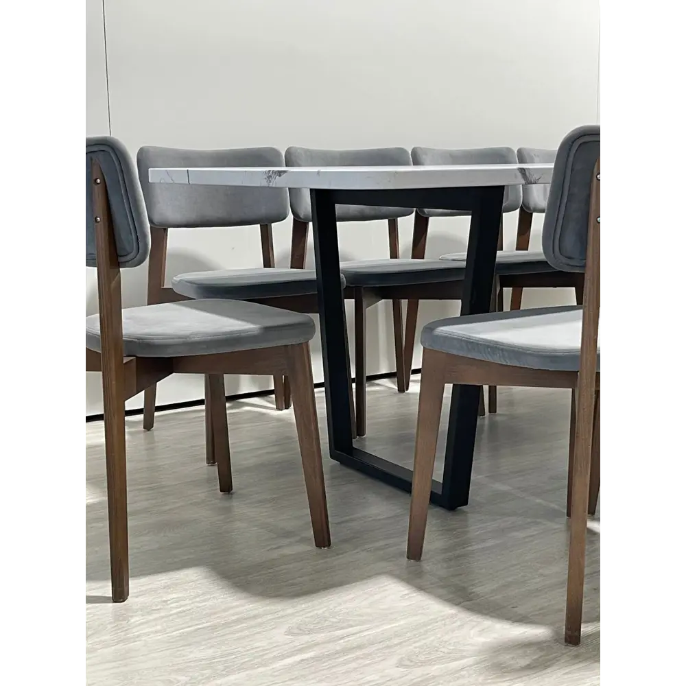 Фото 5 Стол прямоугольный Thetable 200x96 см композитный материал цвет белый