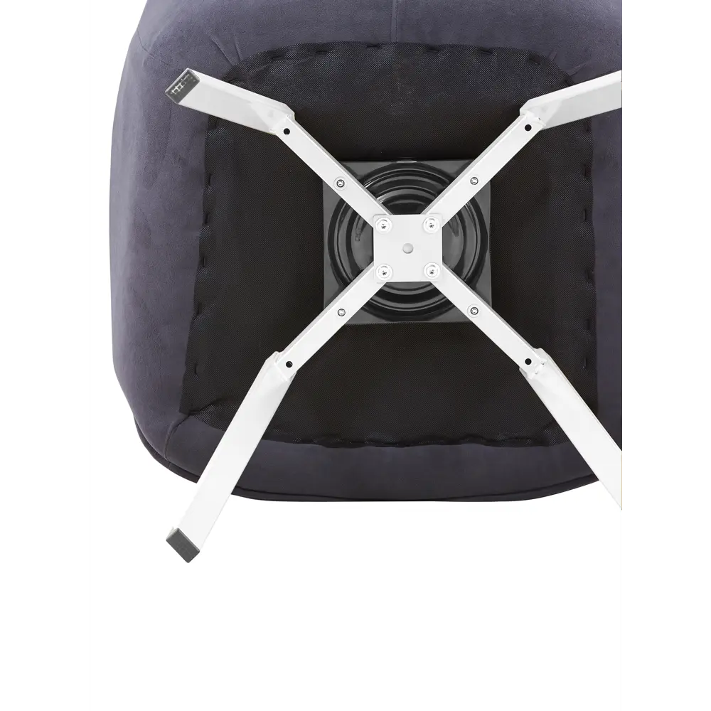 Фото 7 Кресло мягкое Elliot поворотное на 360 градусов велюр темно-серый ноги белые комплект 2 штуки Фото 7 Кресло мягкое Elliot поворотное на 360 градусов велюр темно-серый ноги белые комплект 2 штуки