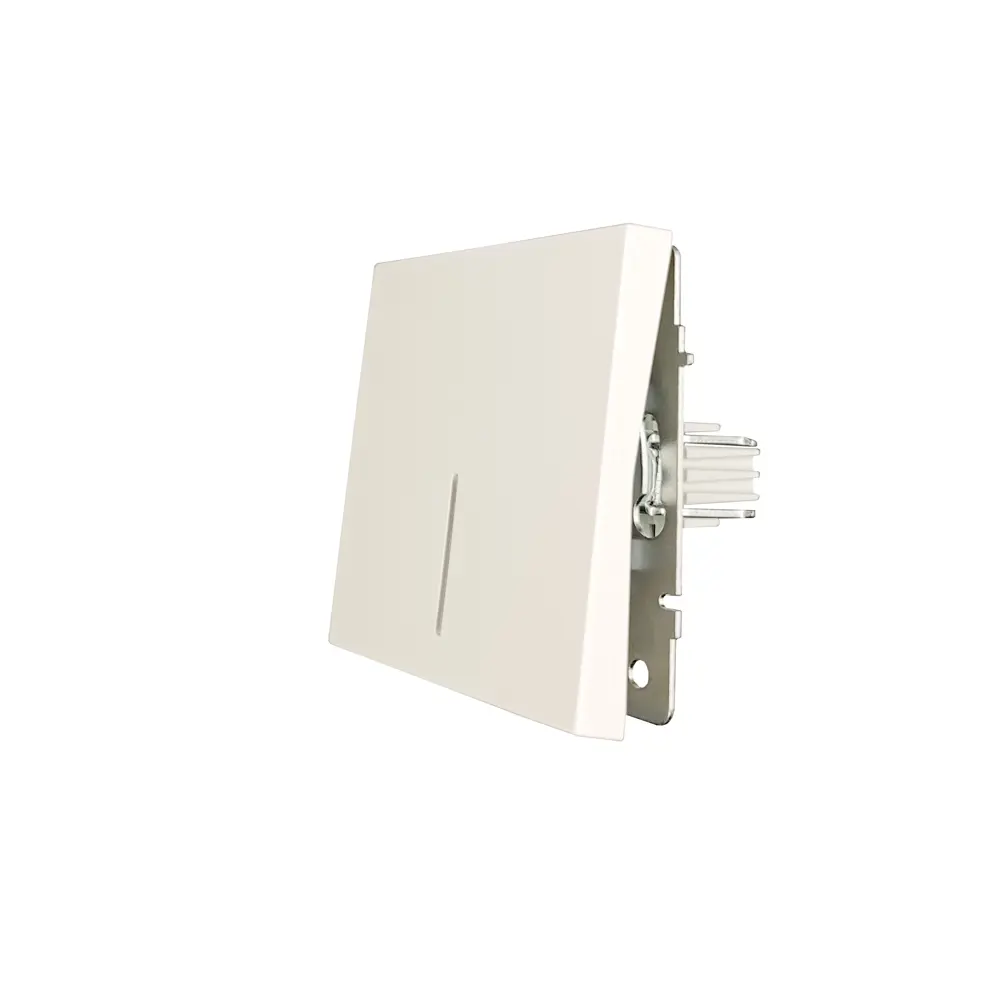 Фото 2 Выключатель встраиваемый Zima 1 клавиша с подсветкой цвет слоновая кость