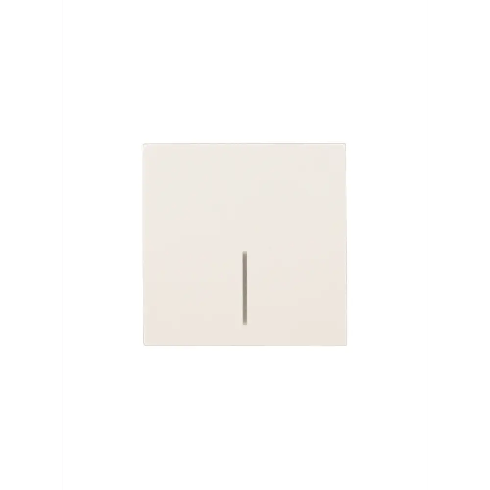 Фото Выключатель встраиваемый Zima 1 клавиша с подсветкой цвет слоновая кость