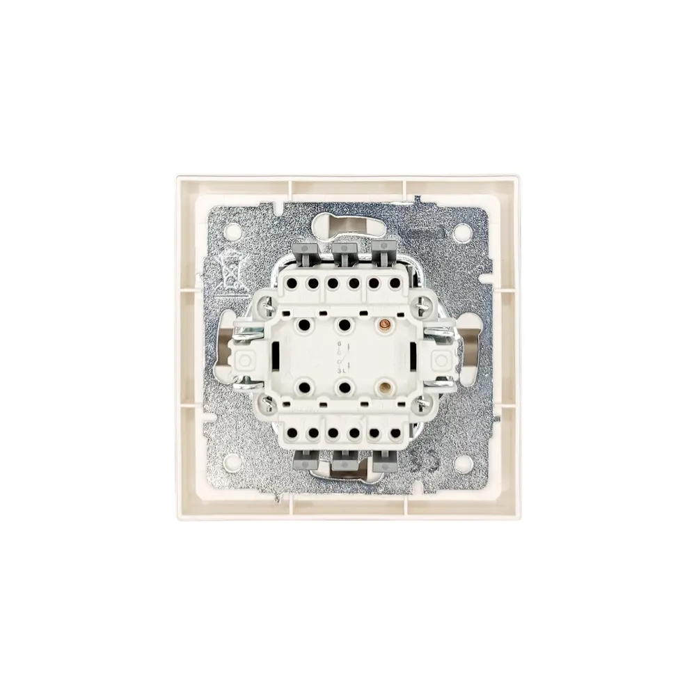 Фото 5 Выключатель встраиваемый Zima 1 клавиша цвет слоновая кость Фото 5 Выключатель встраиваемый Zima 1 клавиша цвет слоновая кость