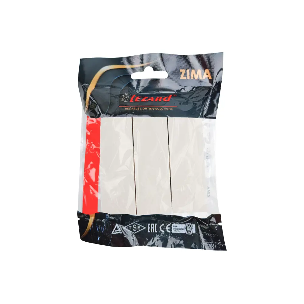 Фото 6 Выключатель встраиваемый Zima 3 клавиши цвет слоновая кость Фото 6 Выключатель встраиваемый Zima 3 клавиши цвет слоновая кость