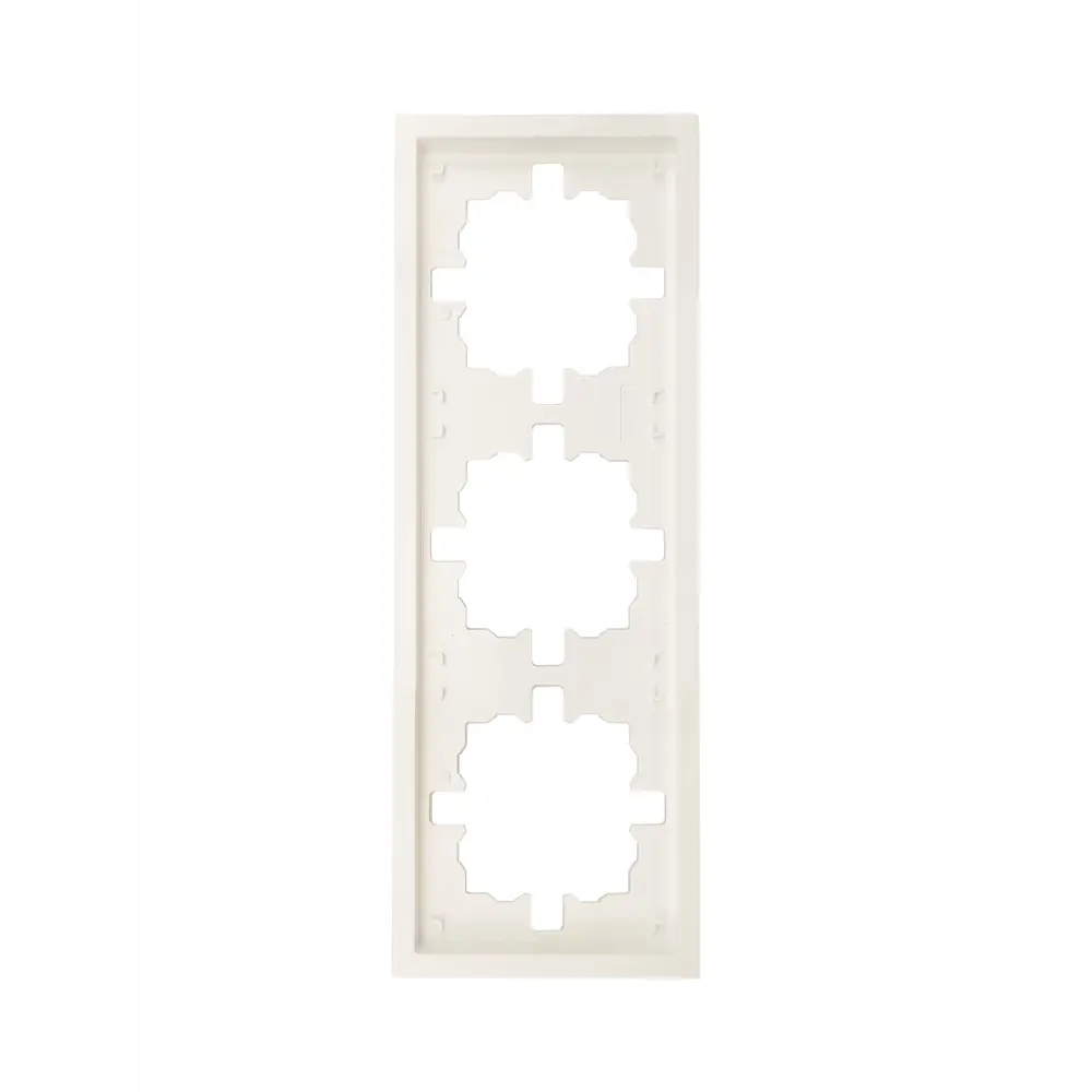 Фото Рамка для розеток и выключателей Zima 3 поста цвет слоновая кость Фото Рамка для розеток и выключателей Zima 3 поста цвет слоновая кость