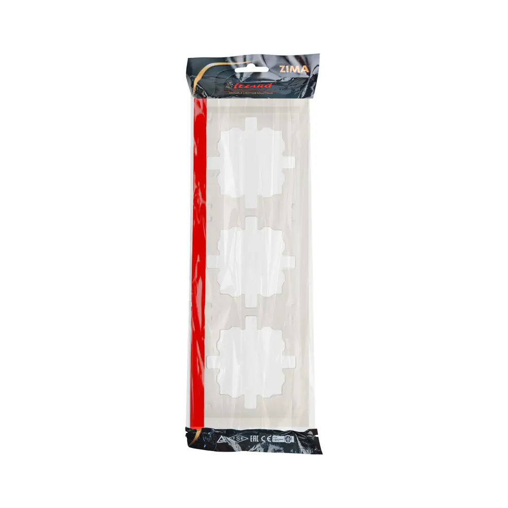 Фото 4 Рамка для розеток и выключателей Zima 3 поста цвет слоновая кость Фото 4 Рамка для розеток и выключателей Zima 3 поста цвет слоновая кость