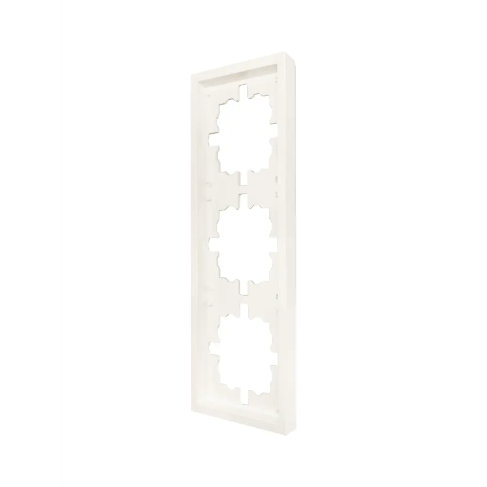 Фото 3 Рамка для розеток и выключателей Zima 3 поста цвет слоновая кость Фото 3 Рамка для розеток и выключателей Zima 3 поста цвет слоновая кость