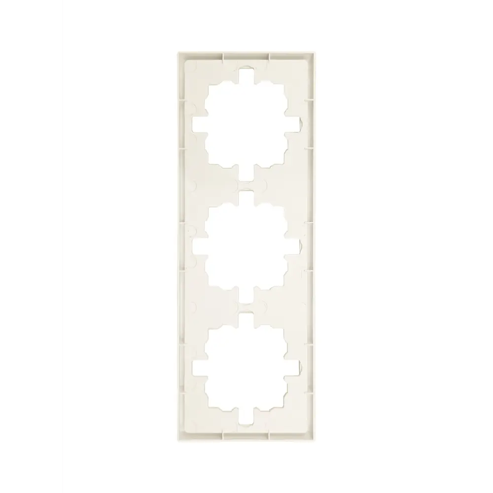 Фото 2 Рамка для розеток и выключателей Zima 3 поста цвет слоновая кость Фото 2 Рамка для розеток и выключателей Zima 3 поста цвет слоновая кость