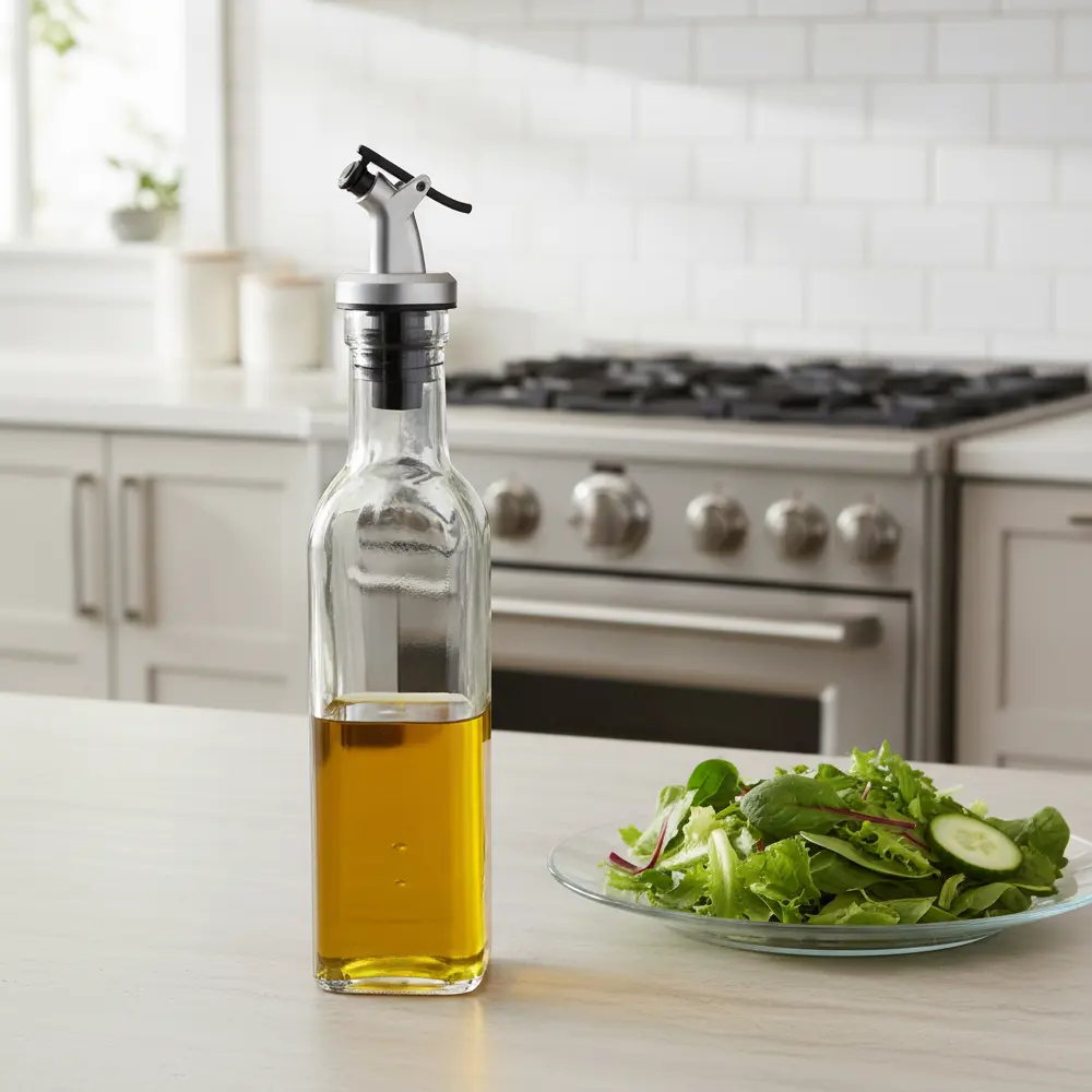 Фото 4 Бутылка для масла 280 мл стекло цвет прозрачный