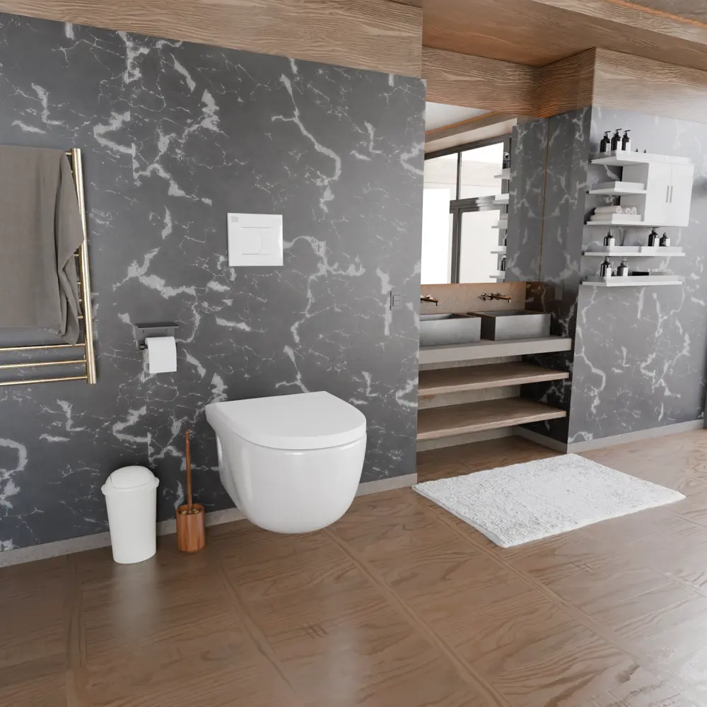 Фото 8 Инсталляция DI для подвесного унитаза с кнопкой цвет белый Фото 8 Инсталляция DI для подвесного унитаза с кнопкой цвет белый