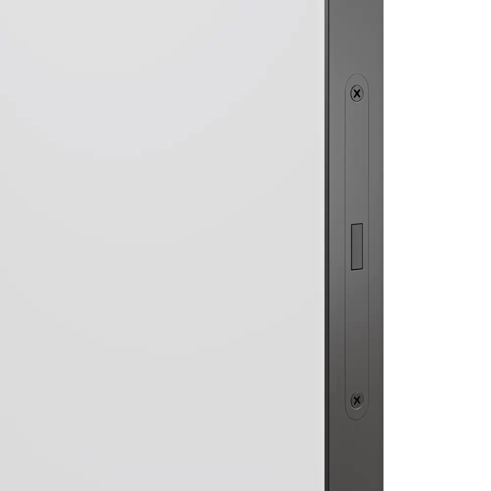 Фото 4 Дверь межкомнатная глухая Invisible 90x200 см грунт правая цвет белый/черный с замком Фото 4 Дверь межкомнатная глухая Invisible 90x200 см грунт правая цвет белый/черный с замком