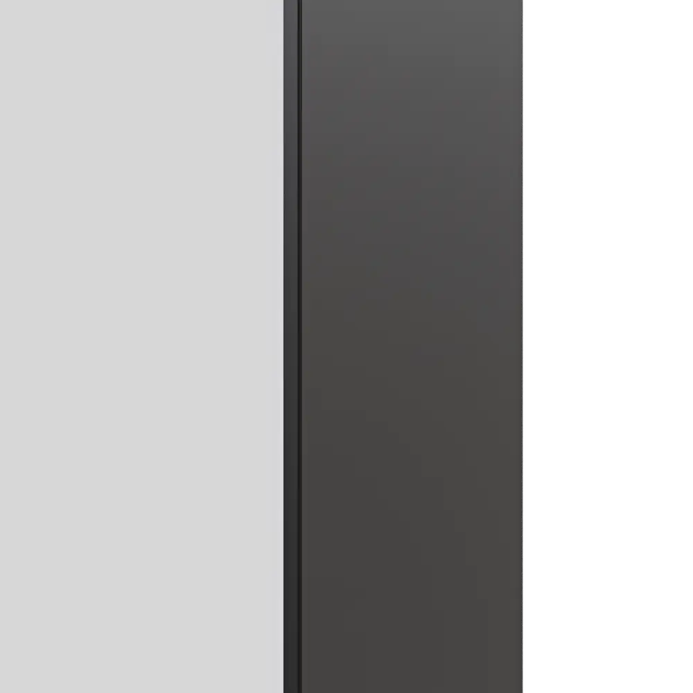 Фото 3 Дверь межкомнатная глухая Invisible 80x220 см грунт правая цвет белый/черный с замком