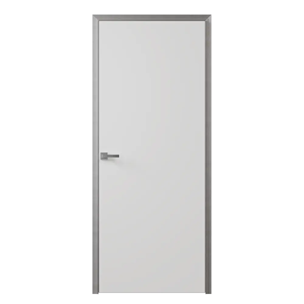 Фото Дверь межкомнатная глухая Invisible 80x210 см грунт правая цвет белый с замком Фото Дверь межкомнатная глухая Invisible 80x210 см грунт правая цвет белый с замком