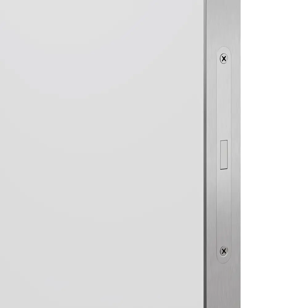 Фото 4 Дверь межкомнатная глухая Invisible 60x230 см грунт правая цвет белый с замком