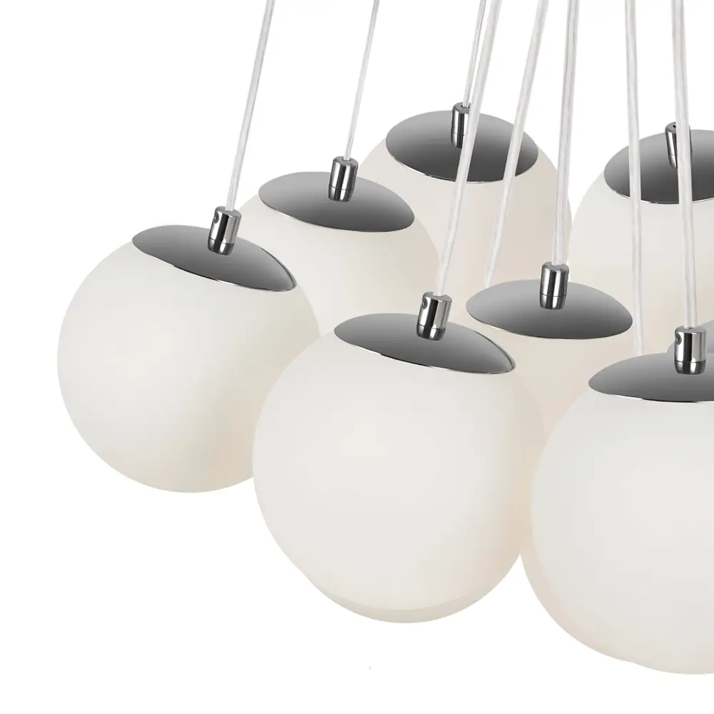 Фото 4 Светильник подвесной Fiesta 13 ламп 50 м² цвет белый/хром