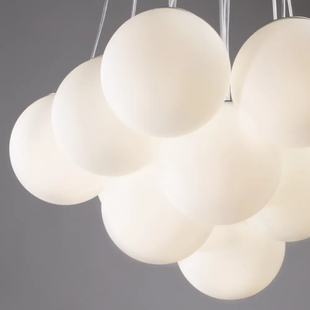 Фото 7 Светильник подвесной Fiesta 13 ламп 50 м² цвет белый/хром