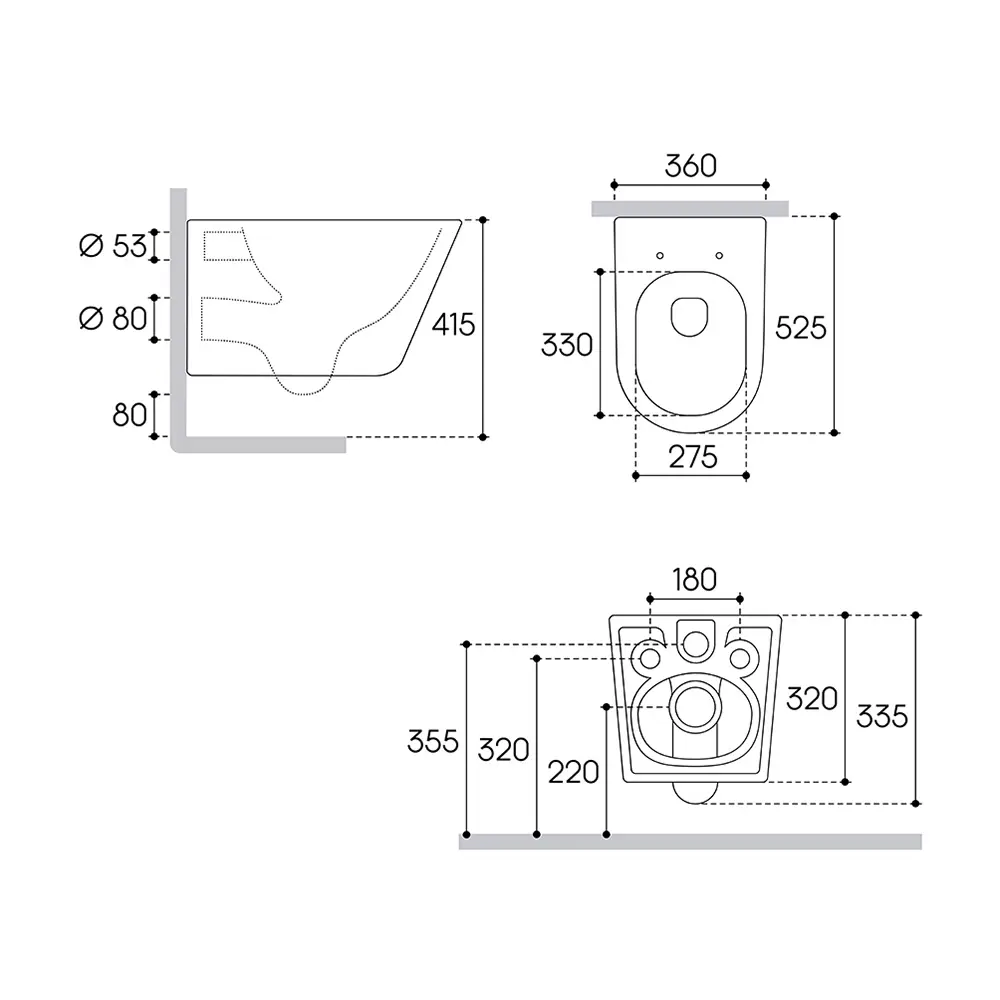 Фото 14 Комплект инсталляция и унитаз: инсталляция Am.pm I012711.0351CV2130 ErgoFit, клавиша ErgoFit M хром, унитаз безободковый Vortex Торнадо Soft-Close
