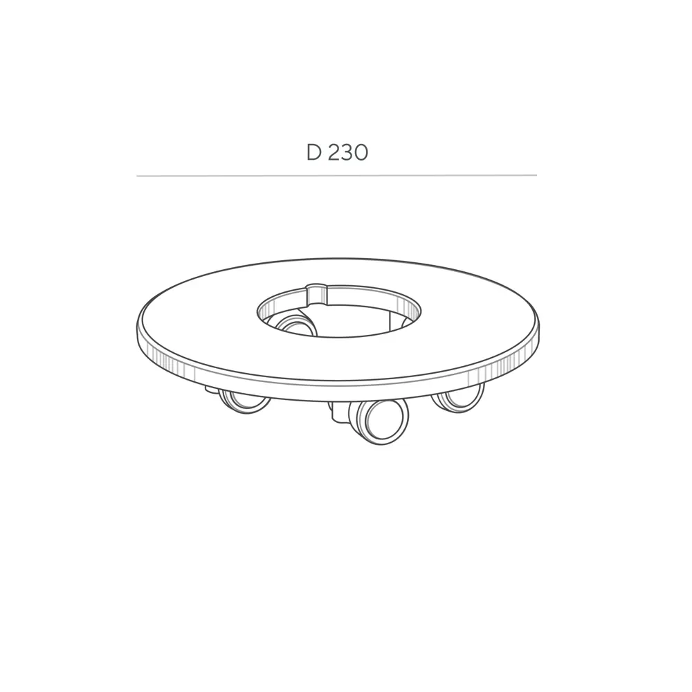 Фото 6 Подставка для кашпо Делюкс ø23 см цвет черный