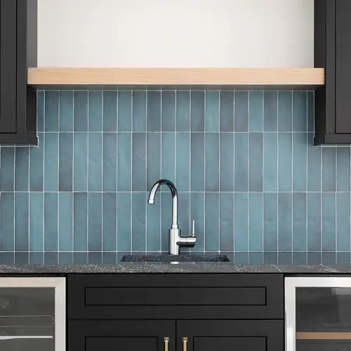 Прямоугольная плитка в тренде.