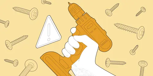 Как безопасно работать с крепежом и строительными материалами