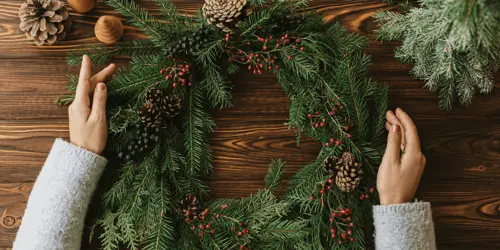Как сделать рождественский венок своими руками