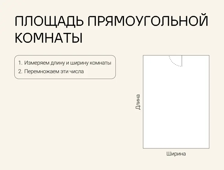 Квадратная или прямоугольная комната