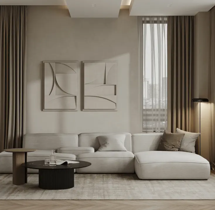 Гостиная в стиле минимализм.