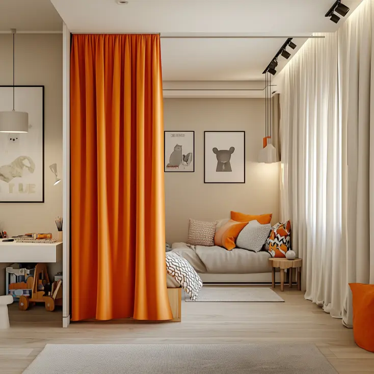 Штора для зонирования.