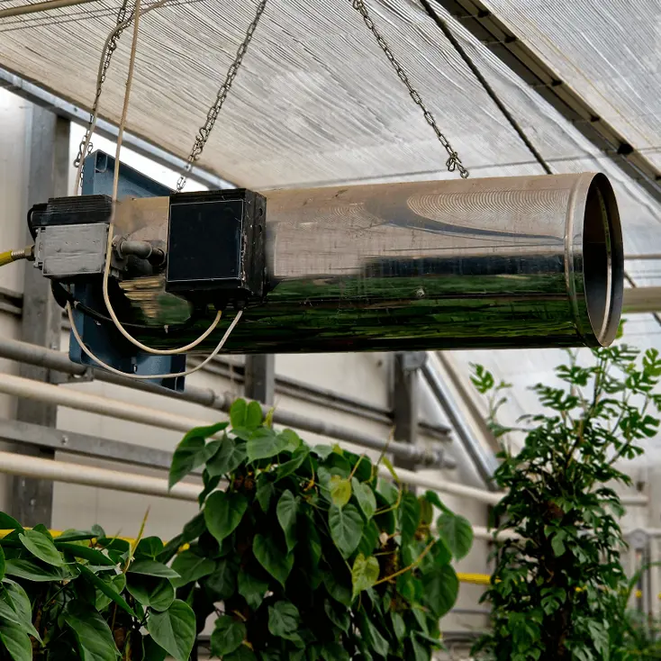 Газовое отопление в теплице.