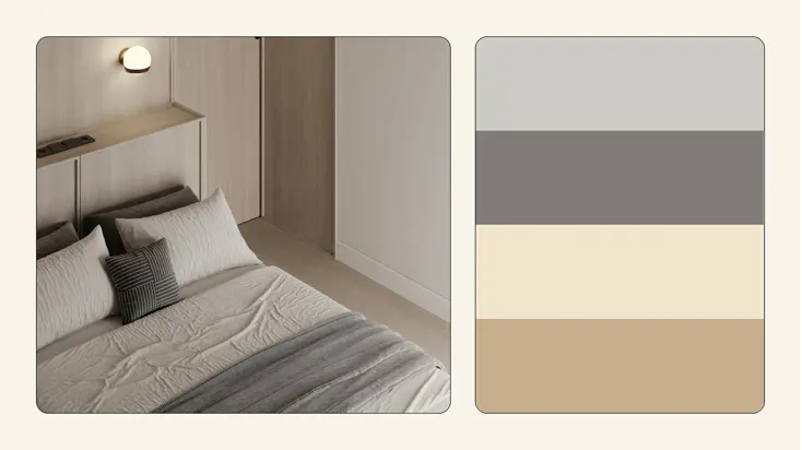 Как добавить серые акценты в бежевый интерьер.