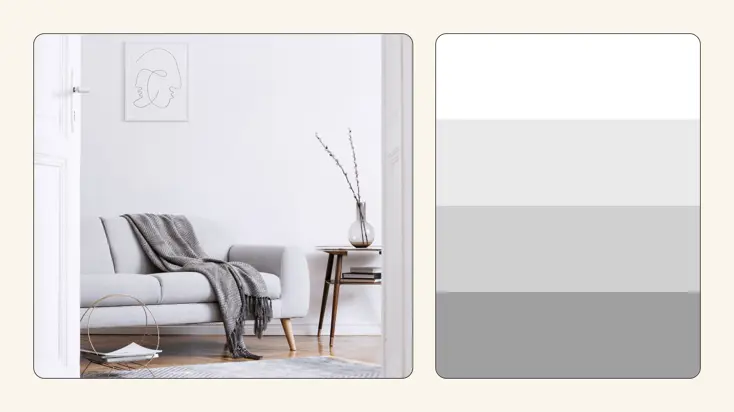 Оттенки серого.