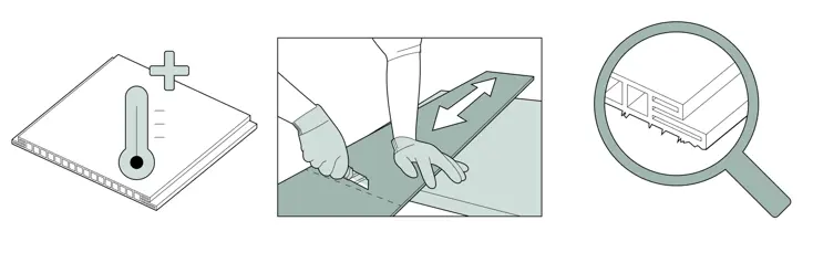 Как разрезать панели правильно.