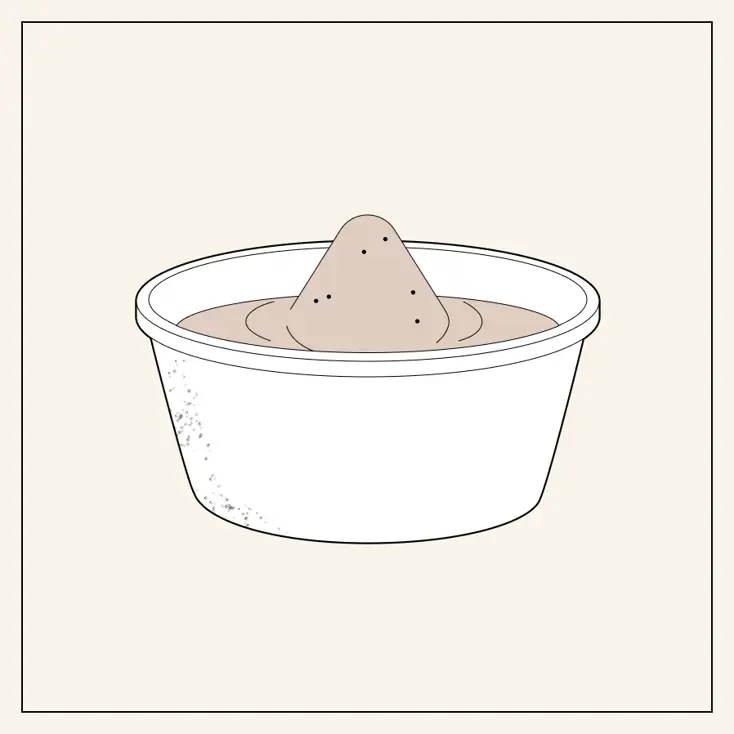 Ждём, пока раствор со шпаклёвкой настоится.