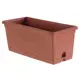 Горшок цветочный для рассады Газонcity 11x25x10 см v1.8 л пластик коричневый