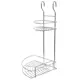 Полка угловая двухъярусная Delinia 23x23x44 см сталь цвет хром