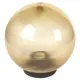 Плафон уличный Apeyron 1xE27x100 Вт, D25 см, цвет золото, IP53