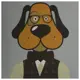 Картина на холсте «Hipster dog» 30х30 см
