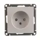 Розетка Schneider Electric W59, защитные шторки, цвет белый