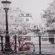 Картина на холсте «Красный велосипед» 30х30 см