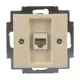 Розетка компьютерная встраиваемая ABB Basic 55 RJ45, цвет бежевый