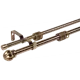 Карниз двухрядный раздвижной Inspire Шар 160-300 см цвет золотой антик