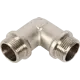 Угол Valtec наружная-наружная резьба 3/4" никелированная латунь VTr.093.N.0005