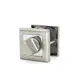 Фиксатор-вертушка для дверей Palladium RS SN/CP BK, ЦАМ, цвет матовый никель/хром