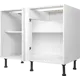 Каркас напольный угловой 100x70x56 см, ЛДСП, цвет белый
